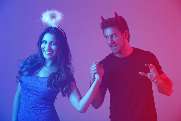 Kamilla Salgado e Eliéser entre o céu e o inferno (Foto: Neto Soares/MF Models Assessoria)