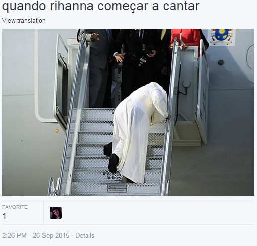 Meme da Rihanna no Twitter (Foto: Reprodução/ Twitter)