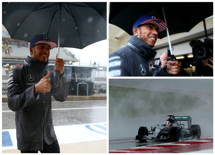 Lewis Hamilton poderá se consagrar tricampeão na corrida deste domingo (Foto: Getty Images )