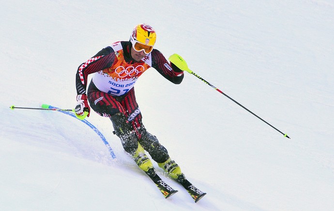 Ivica Kostelic na prova de esqui super combinado (Foto: AFP)