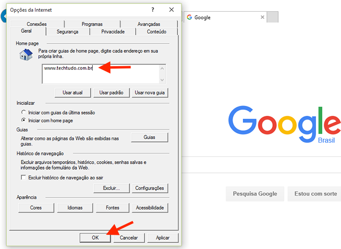 Como Mudar A P Gina Inicial Do Internet Explorer Dicas E Tutoriais