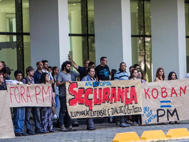 G Estudantes E Funcion Rios Da Usp Protestam Contra Seguran A Pm