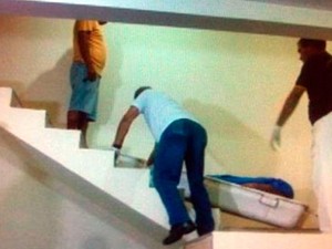 Croata e sueco foram mortos dentro de uma casa em Jenipabu, praia do litoral Norte da Grande Natal (Foto: Reprodução/Inter TV Cabugi)