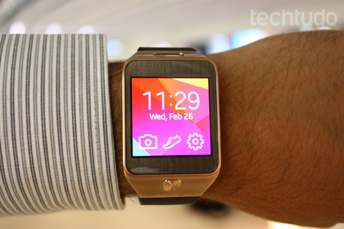 Samsung Gear e Fit (Foto: Allan Melo/TechTudo) Samsung Gear e Fit (Foto: Allan Melo/TechTudo)