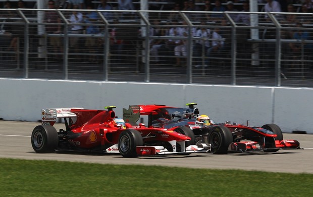 Movimentado GP do Canadá de 2010 serviu como inspiração para geração de pneus Pirelli (Foto: Getty Images)