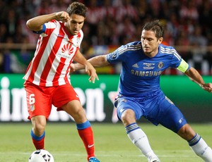 Lampard na partida do Chelsea contra o Atlético de Madri (Foto: Reuters)