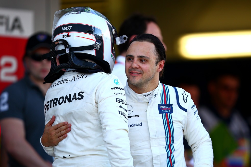 Felipe Massa e Valtteri Bottas no GP da Rússia (Foto: Getty Images)