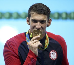Phelps 21 ouros (Foto: Reuters)