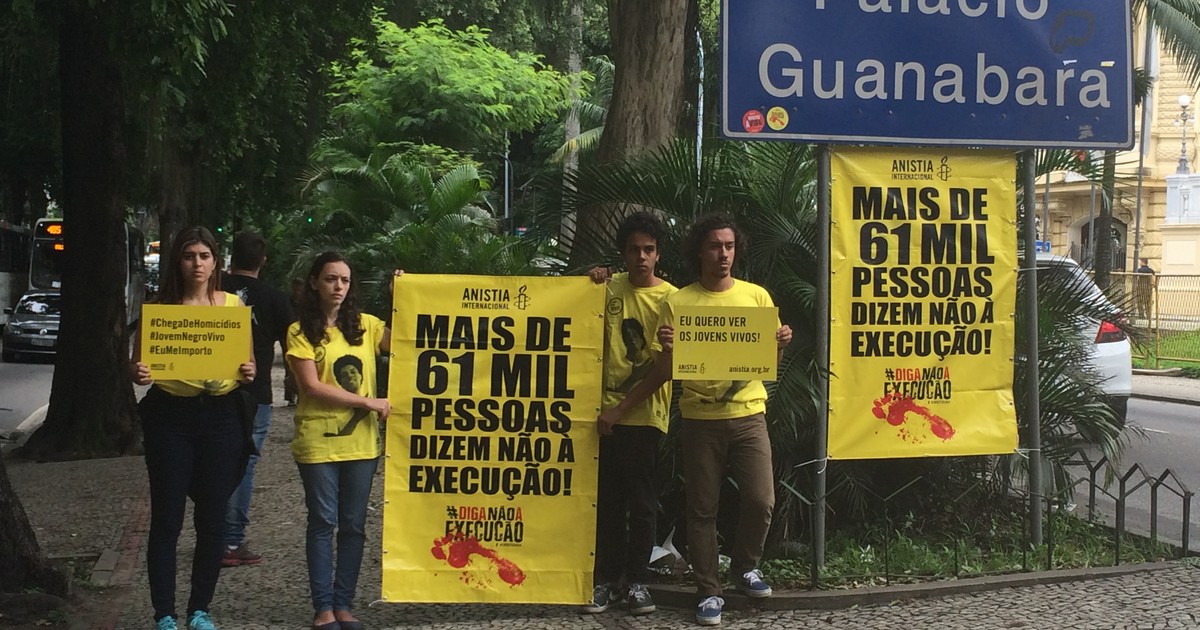 G Anistia Internacional Protesta Contra Mortes Causadas Pela Pol Cia