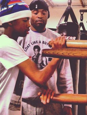 Anderson Silva e o filho Kalyl (Foto: Reprodução / Twitter) Anderson Silva e o filho Kalyl (Foto: Reprodução / Twitter)