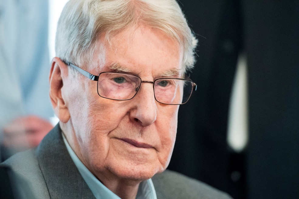 Reinhold Hanning, ex-guarda de Auschwitz (Foto: REUTERS/Bernd Thissen/Pool/File Photo)