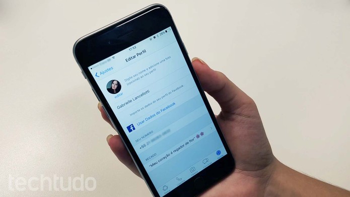 Antigo status do WhatsApp, agora tem o nome de "Recado" (Foto: Ana Marques/TechTudo) Antigo status do WhatsApp, agora tem o nome de "Recado" (Foto: Ana Marques/TechTudo)