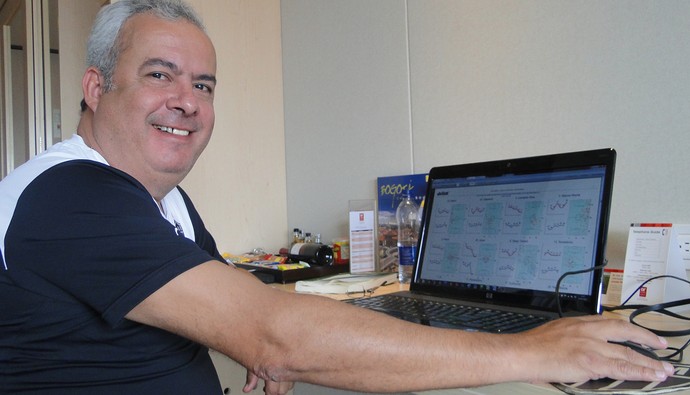 Alexandre Ceolin, auxiliar de tecnologia esportiva do Atlético-MG (Foto: Fernando Martins)
