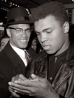 Muhammad Ali com Malcolm X (Foto: AP)