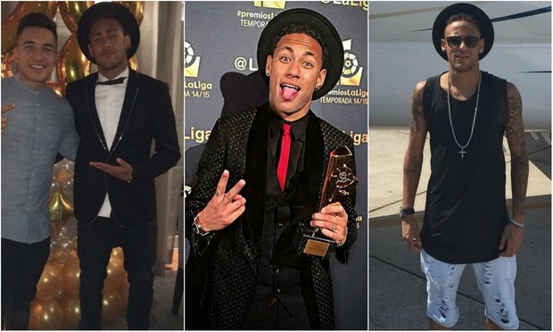 Neymar _chapéus (Foto: Reprodução/Instagram)
