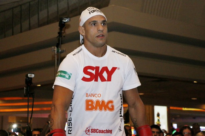 Vitor Belfort treino aberto UFC 187 (Foto: Evelyn Rodrigues)