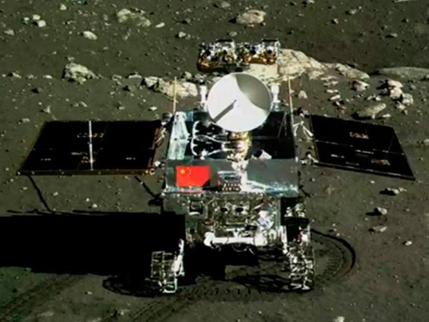 Sonda da China na Lua (Foto: CCTV)