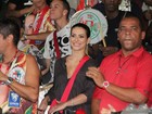 Pré-carnaval: Cleo Pires marca presença no ensaio da Grande Rio