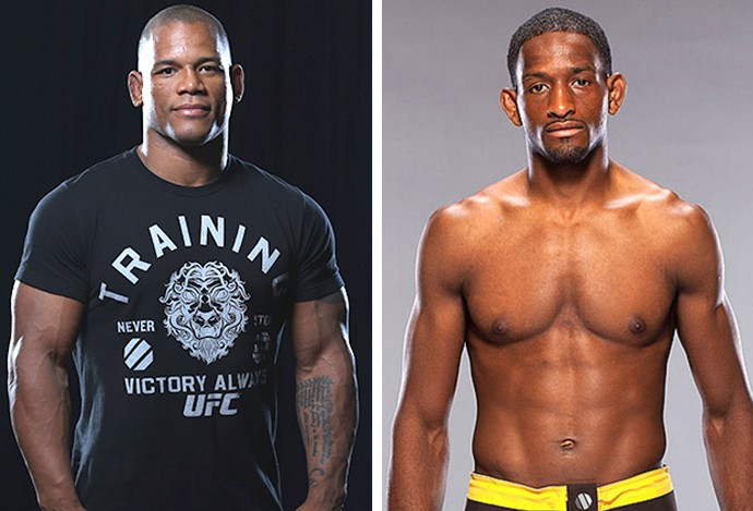 Montagem Hector Lombard x Neil Magny (Foto: infoesporte)