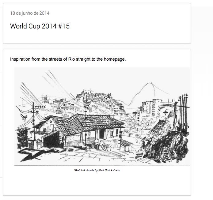 Imagem que inspirou o Google a fazer a homenagem às favelas cariocas em seu Doodle (Foto: Divulgação/Google) Imagem que inspirou o Google a fazer a homenagem às favelas cariocas em seu Doodle (Foto: Divulgação/Google)