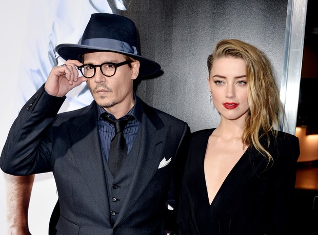 Amber Heard e Johnny Depp (Foto: AFP / Agência)