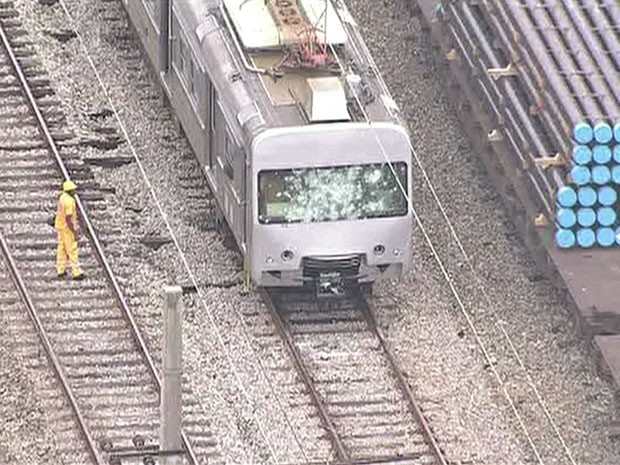 Passageiros ateiam fogo em trem no Rio, diz SuperVia (Foto: Reprodução/TV Globo)