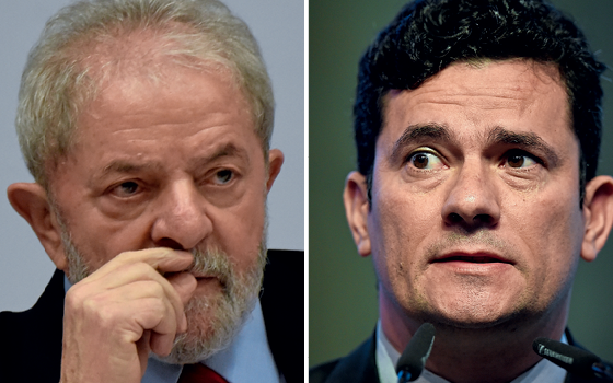 Luiz Inácio Lula da Silva e Sergio Moro (Foto: Mateus Bonomi/AGIF, Patricia De Melo Moreira/AFP)
