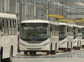 Unidade da Comil construída no município de Lorena, interior de São Paulo, fabricará ônibus urbanos. (Foto: André Bias/TV Vanguarda)