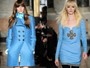 Na Emilio Pucci, o turquesa deu ar mais delicado aos looks geralmente supersexy de Peter Dundas