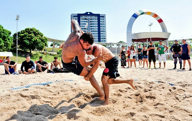 Beach Wrestling Manaus (Foto: Cleiton Viana/Sejel)