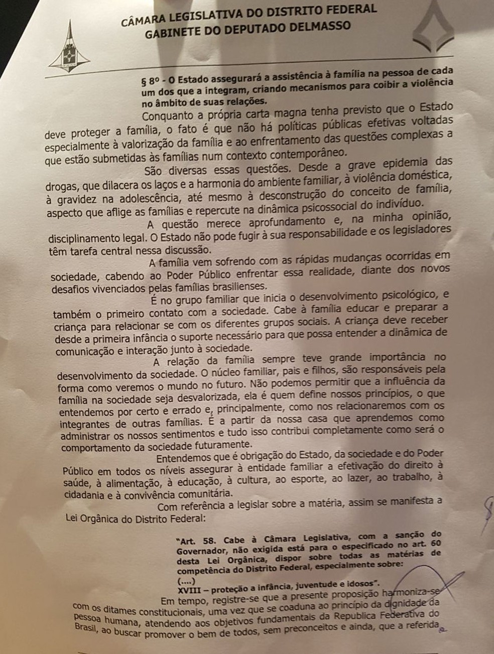Projeto de decreto legislativo que derrubou lei-antihomofobia (Foto: Reprodução )