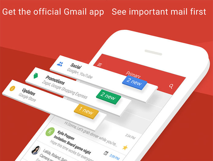 Gmail para iPhone recebe atualização e fica mais rápido (Foto: Divulgação/Gmail)