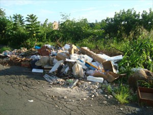 Lixo se acumula no terreno baldio em Campinas (Foto: VC no G1) Lixo se acumula no terreno baldio em Campinas (Foto: VC no G1)