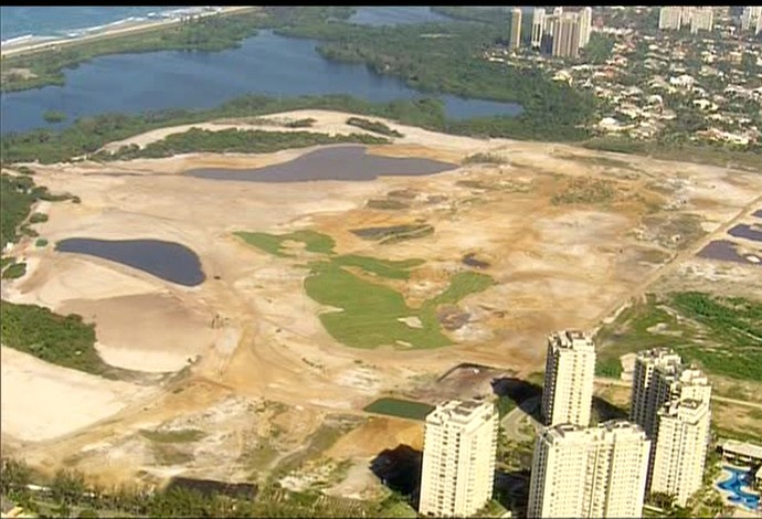 Campo de golfe agosto 2014 (Foto: Reprodução/TV Globo)