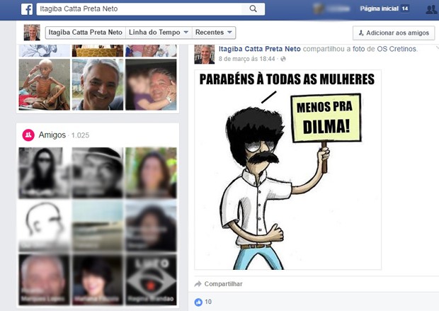 Post do juiz em rede social (Foto: Reprodução) Post do juiz em rede social (Foto: Reprodução)