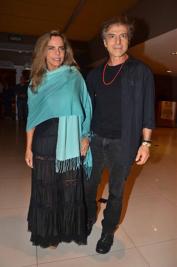Bruna Lombardi e Carlos Alberto Riccelli (Foto: Caio Duran/AgNews)