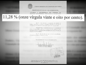 Reajuste de salários virou polêmica em Conceição dos Ouros (Foto: Reprodução EPTV) Reajuste de salários virou polêmica em Conceição dos Ouros (Foto: Reprodução EPTV)