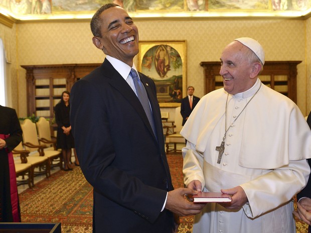 O presidente dos Estados Unidos, Barack Obama, disse ser um grande admirador do Papa (Foto: Gabriel Bouys/AP)