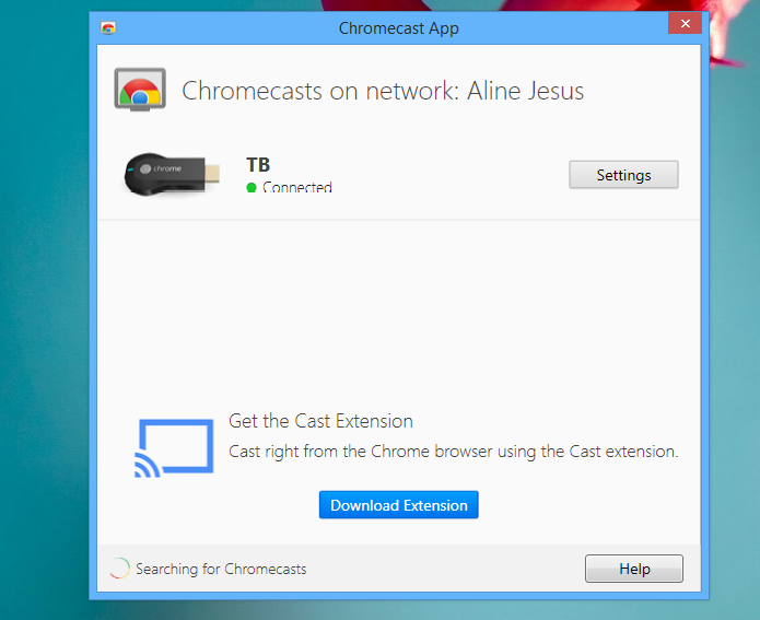 Escolha o Chromecast pelo aplicativo (Foto: Reprodução/Aline Jesus)