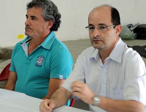 Diretor Antônio Miranda (à esquerda) e o presidente Fahin Youssef Neto Francana (Foto: João Fagiolo / Globoesporte.com)