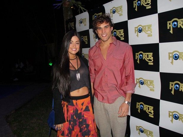 Aline Riscado e Felipe Roque em evento na Zona Oeste do Rio (Foto: Rogerio Fidalgo/ Ag. News)