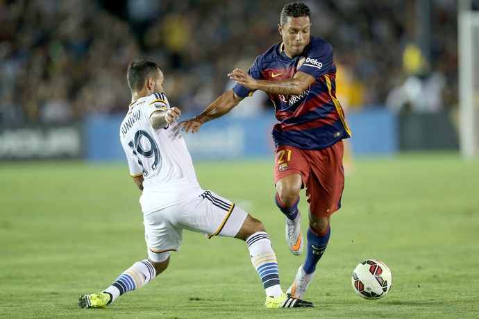 Adriano Barcelona 2 x 1 Los Angeles Galaxy (Foto: Getty Images)