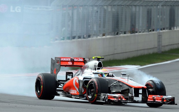 Hamilton no GP da Coreia (Foto: AFP)