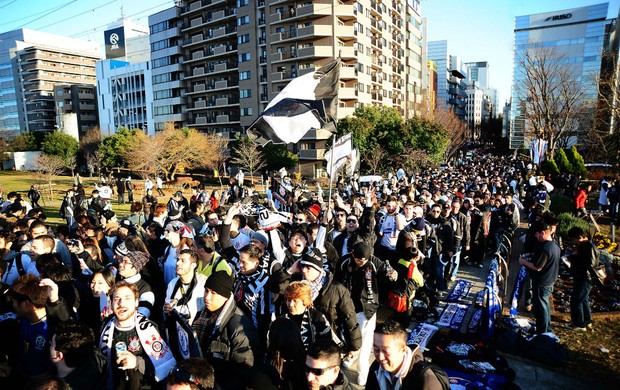 Torcida do Corinthians em Yokohama (Foto: Marcos Ribolli / Globoesporte.com)