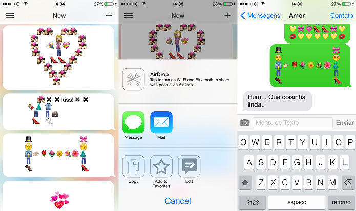 Adicione mais expressão nas suas mensagens com o Emoji-Emoticons-Art (Foto: Divulgação/App Store)