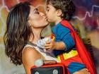 Juliana Paes parabeniza filho com foto fofa: '2 anos de sorrisos e luz'