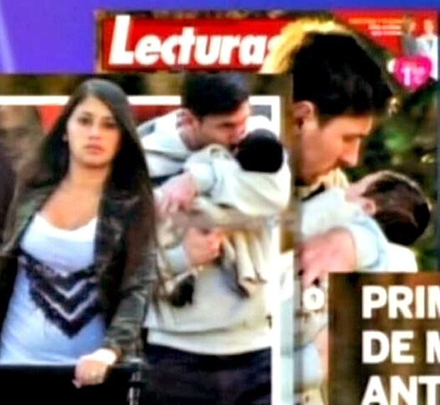 Messi com o filho reprodução (Foto: Reprodução)