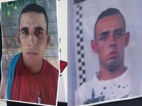 Thiago Santos de Almeida (dir.) e Wagner Rodrigues (esq.) são suspeitos de matar o policial militar Admilson Pereira de Oliveira no dia 7 de agosto, em Osasco (Foto: Glauco Araújo/G1)