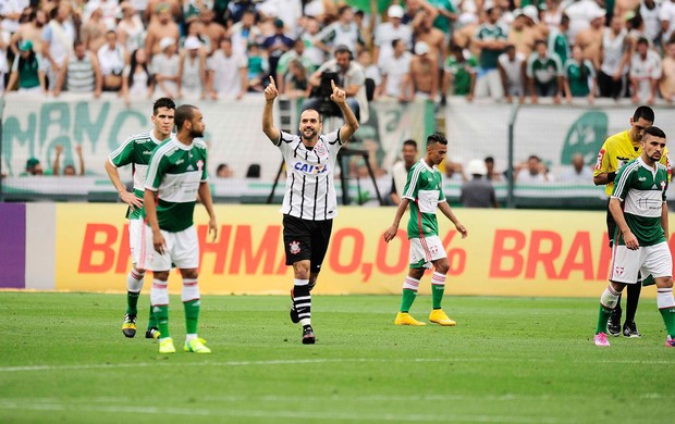 Danilo gol Corinthians x Palmeiras (Foto: Marcos Ribolli)