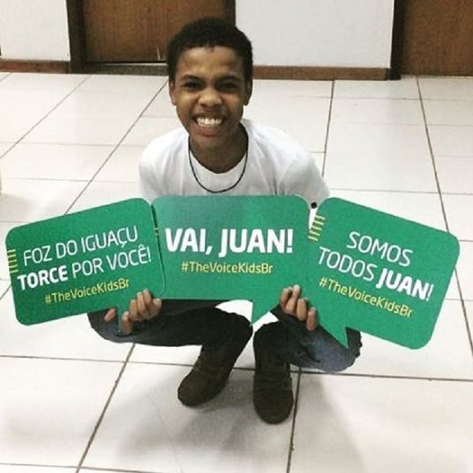 'The Voice Kids': crianças de Foz do Iguaçu organizam torcida para Juan